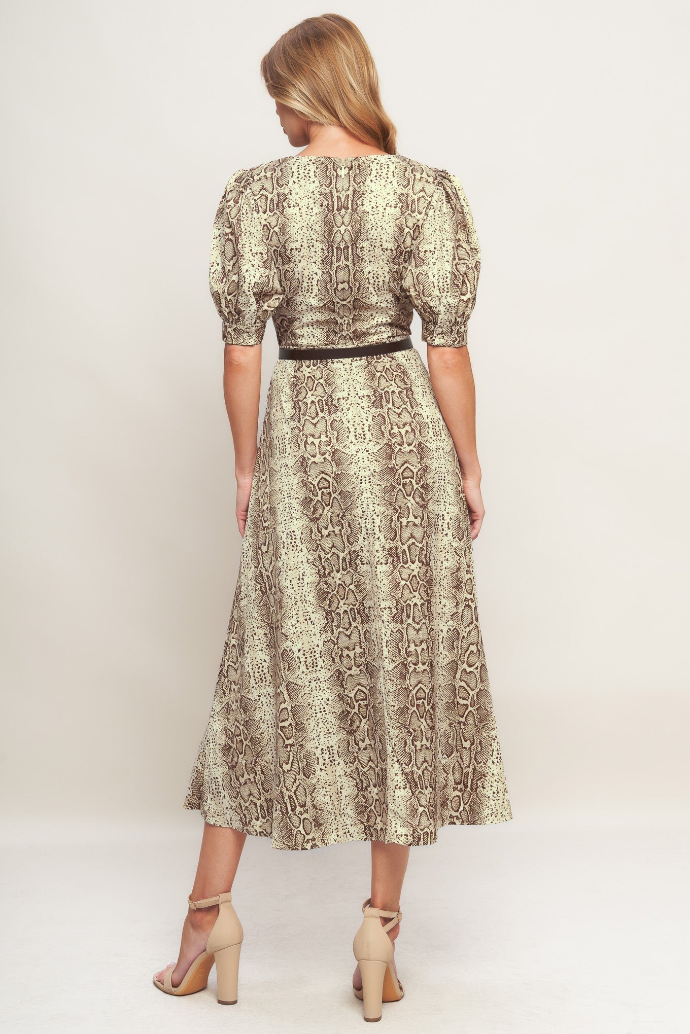 PRIMAL GRACE WOVEN MIDI DRESS Flying Tomato